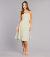 Sunny Day Cutie Gingham Midi Dress