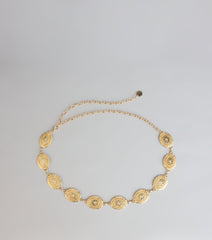Golden Hour Muse Concho Chain Belt