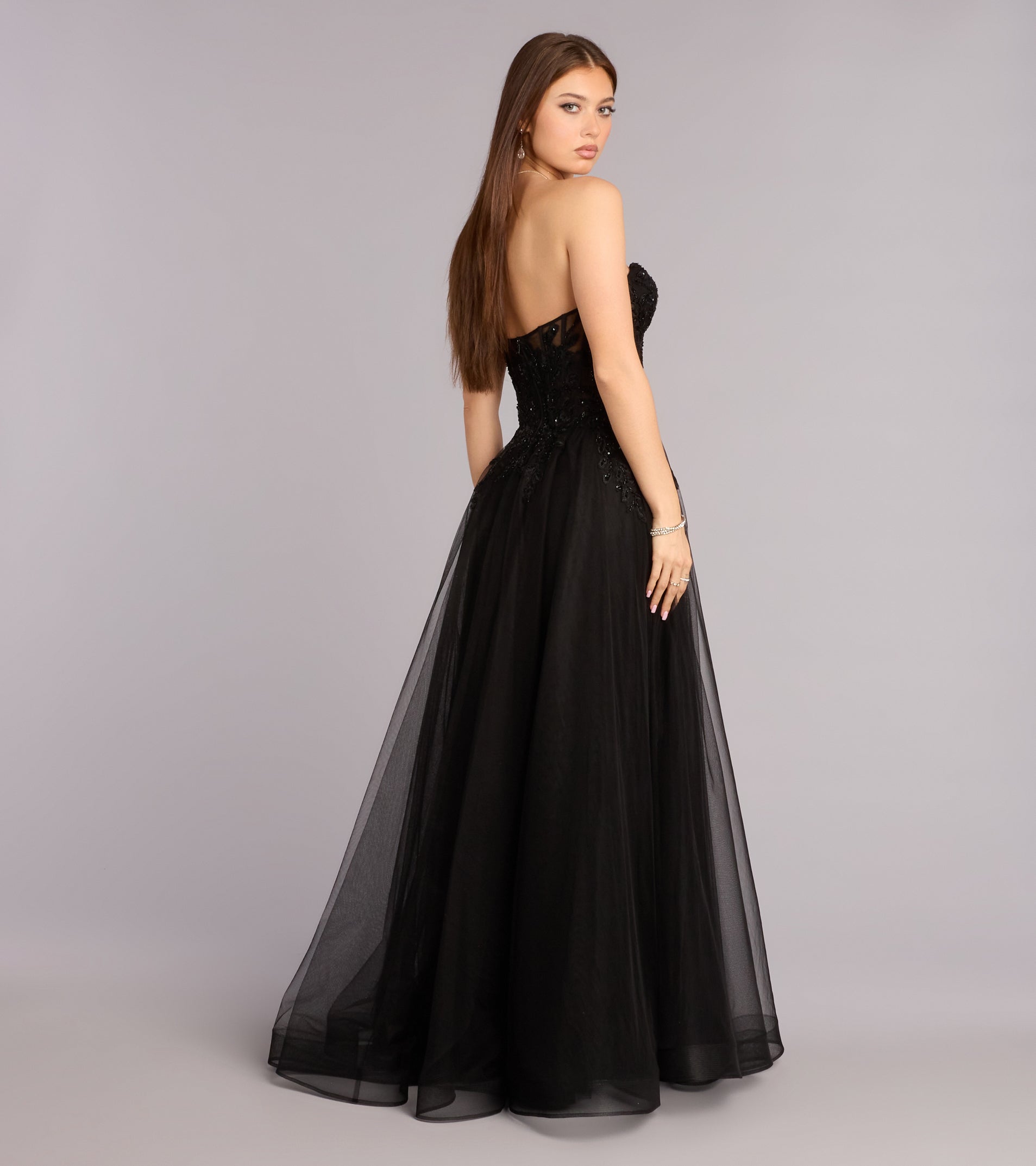 Kennedy Tulle A-Line Ball Gown