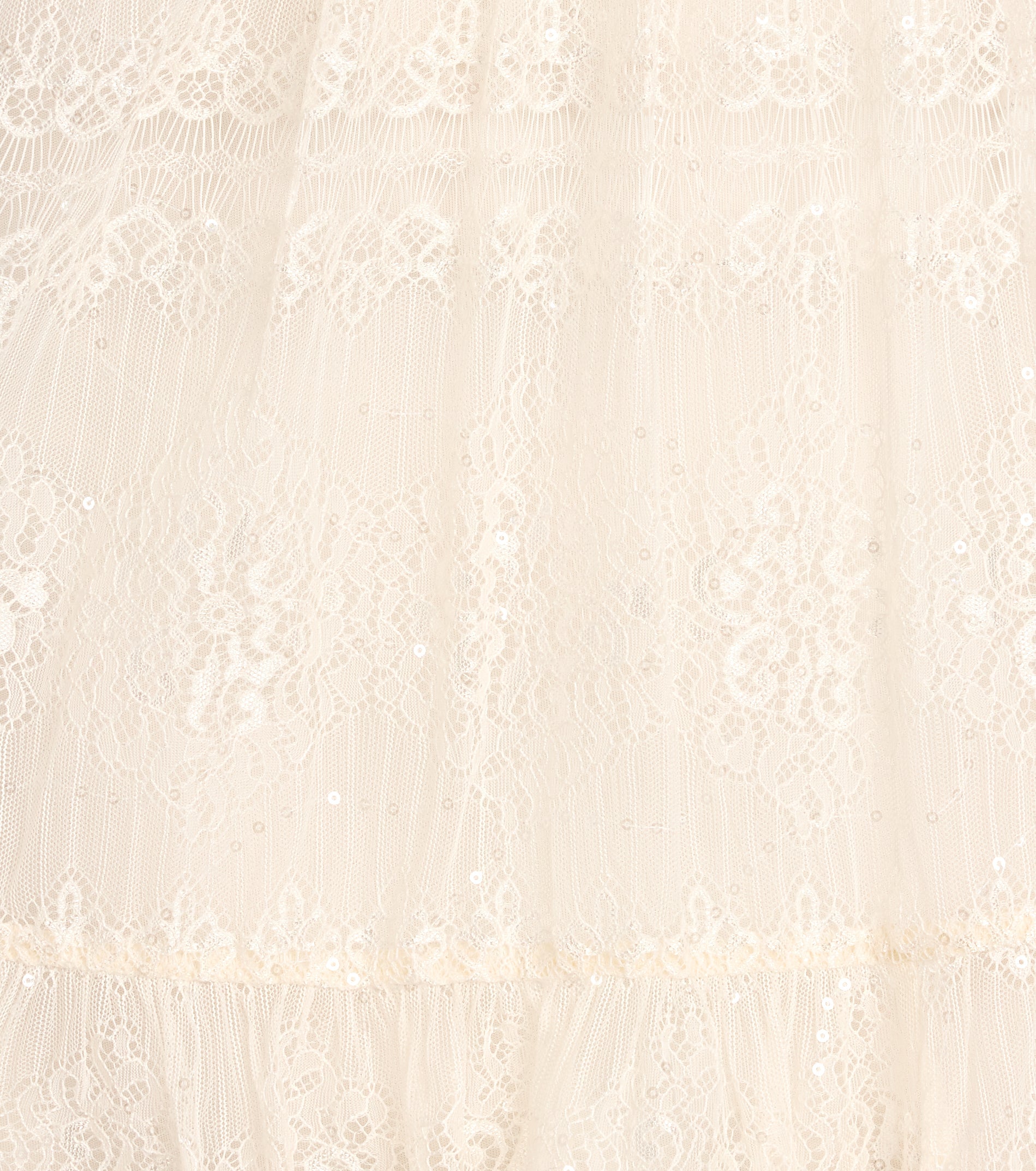 Soft Glam Sequin Lace Strapless A-Line Dress
