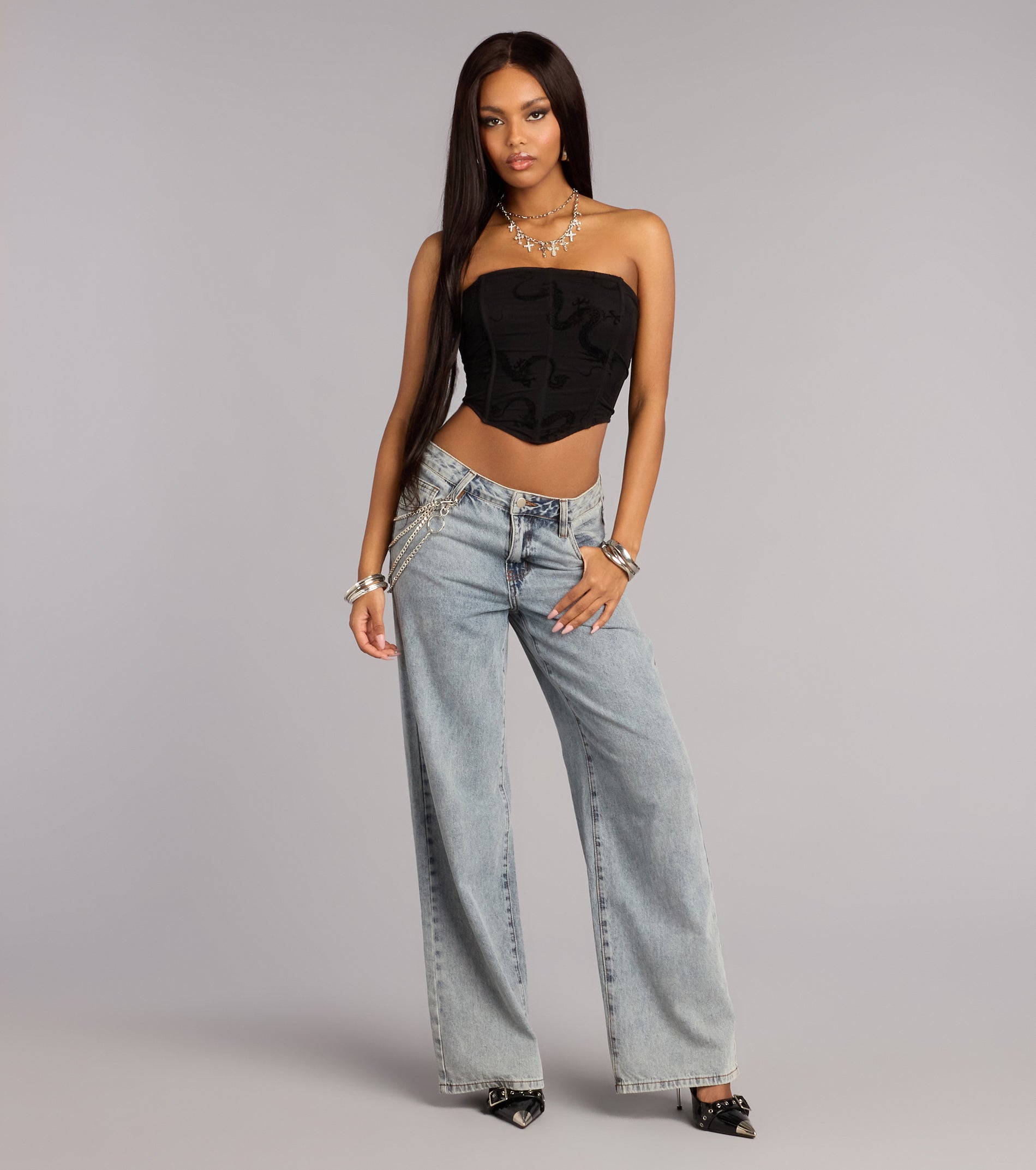 Dragon Daze Mesh Bustier Top