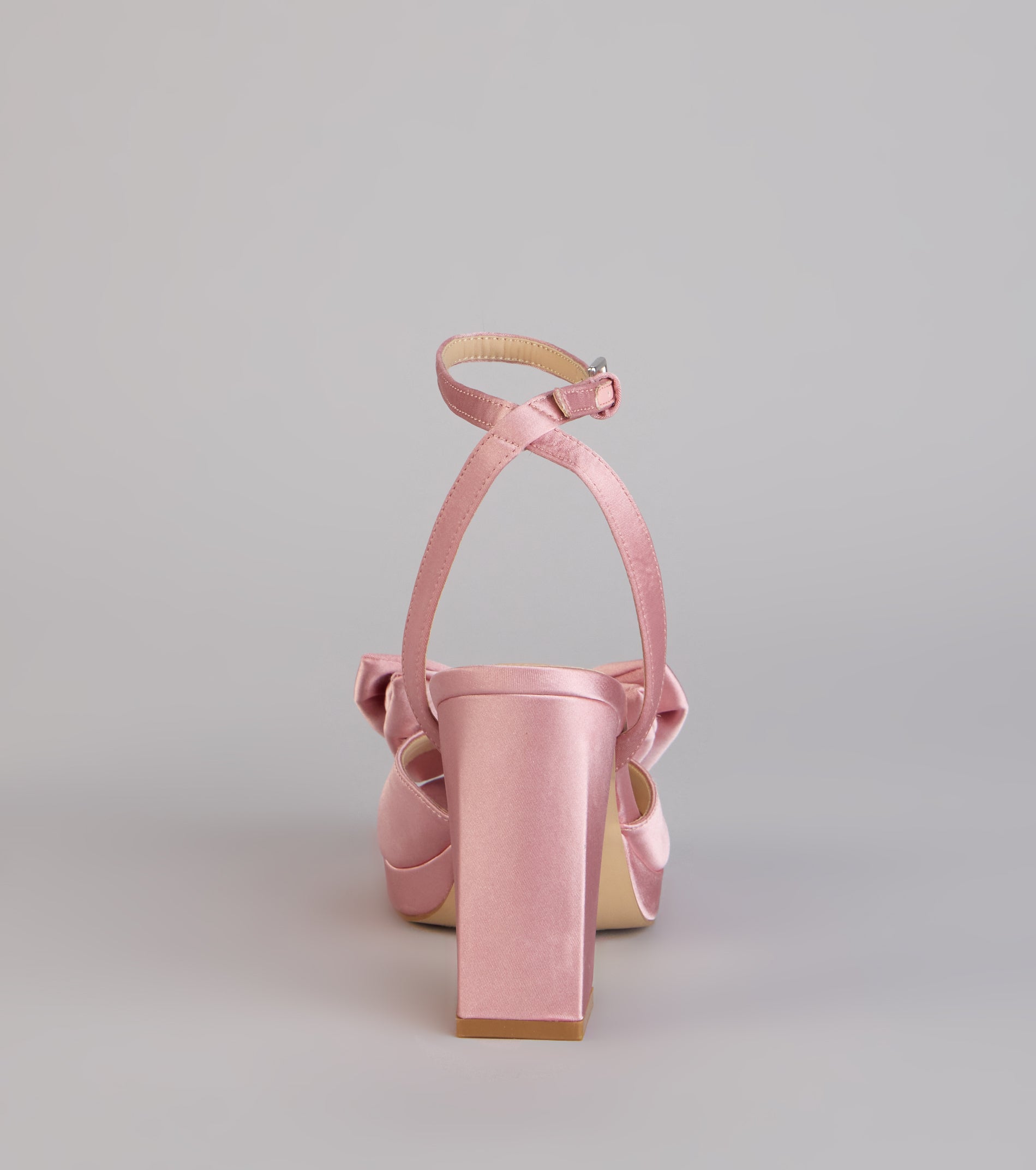 Put A Bow On It Satin Heels